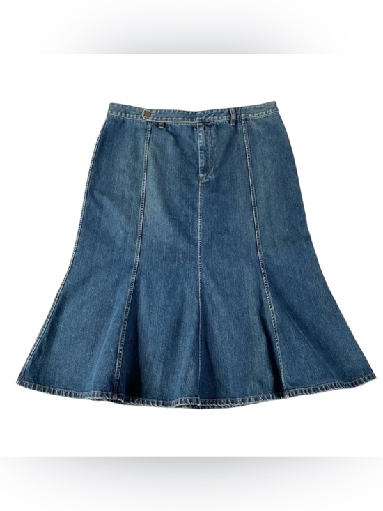 Ralph Lauren Dresses & Skirts - Ralph Lauren Blue Y2K Denim A-Line Panel Skirt Size 12